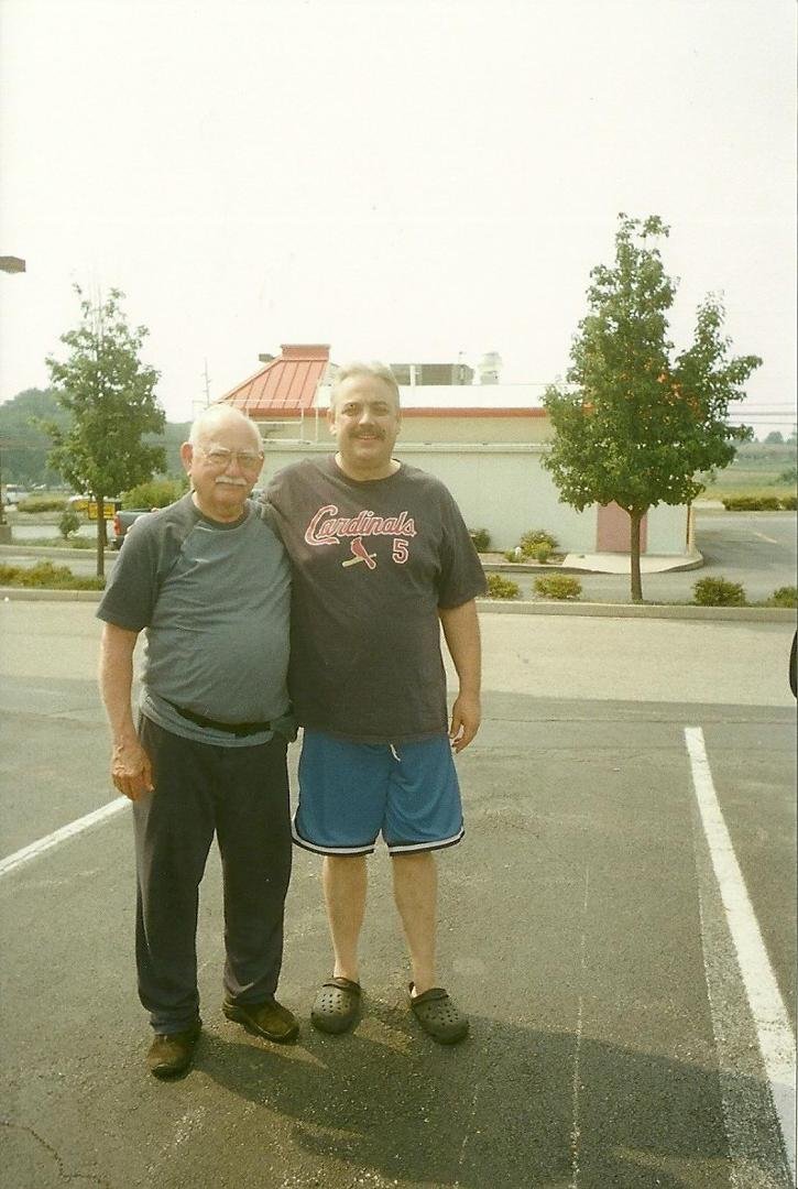 Son Brian Deaton and Dad...June 10, 2011