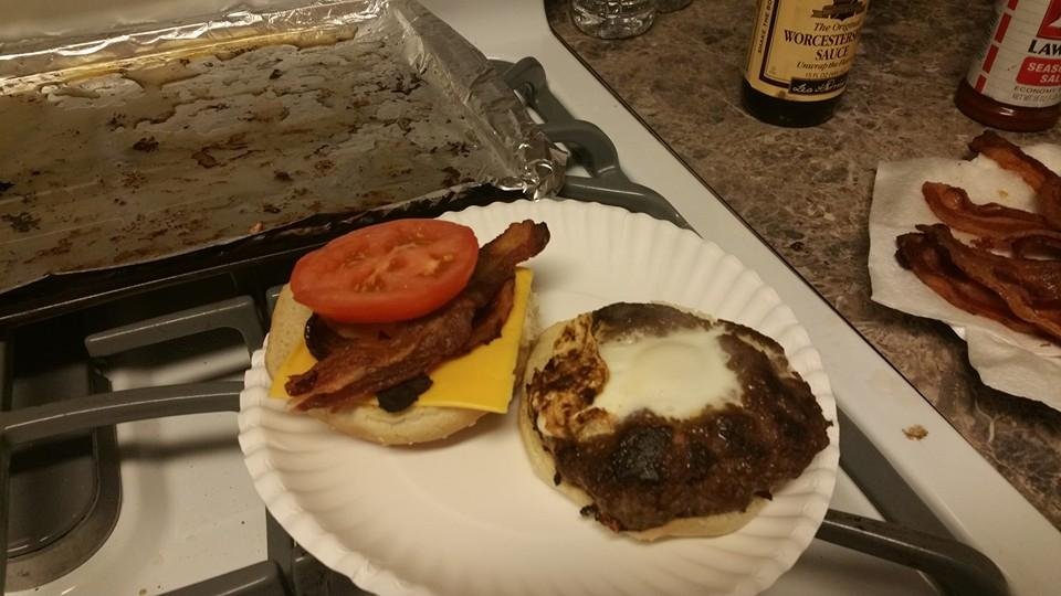 Well I made it. This is James Overbaugh burger.