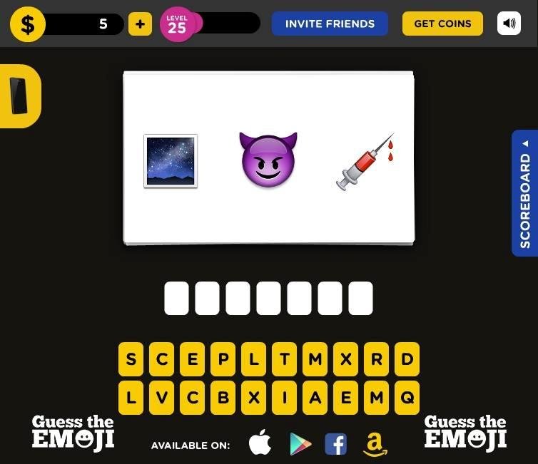 Joe Benavides' album, Guess The Emoji Photos