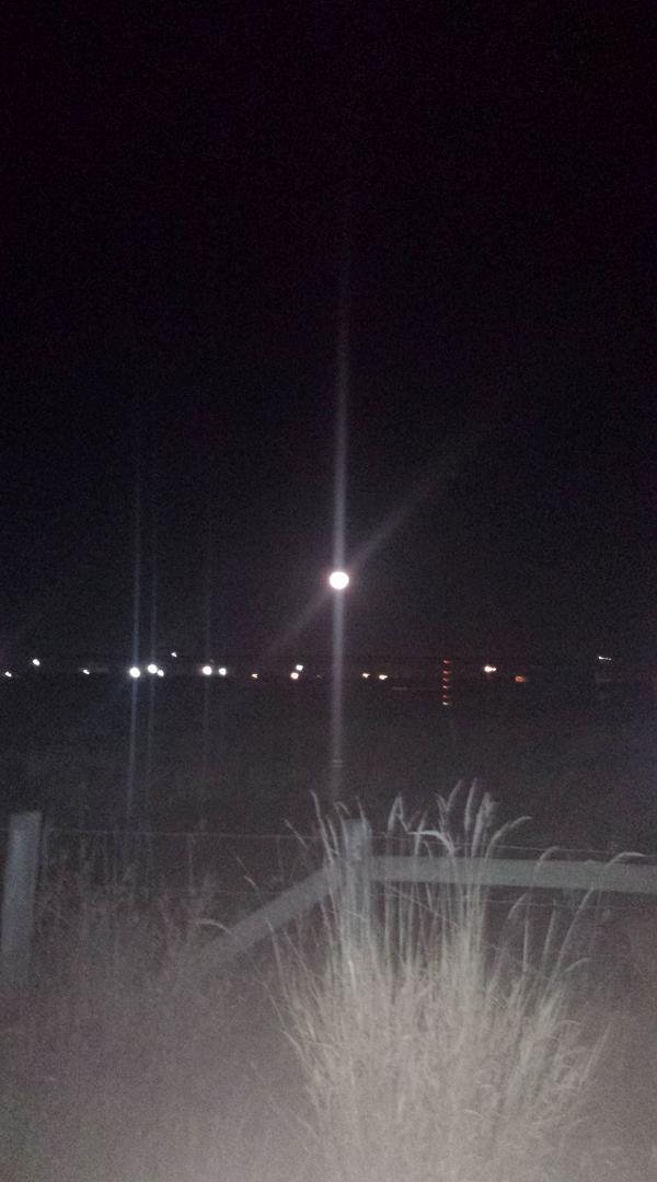 This is the best shot that I got of the moon last night!