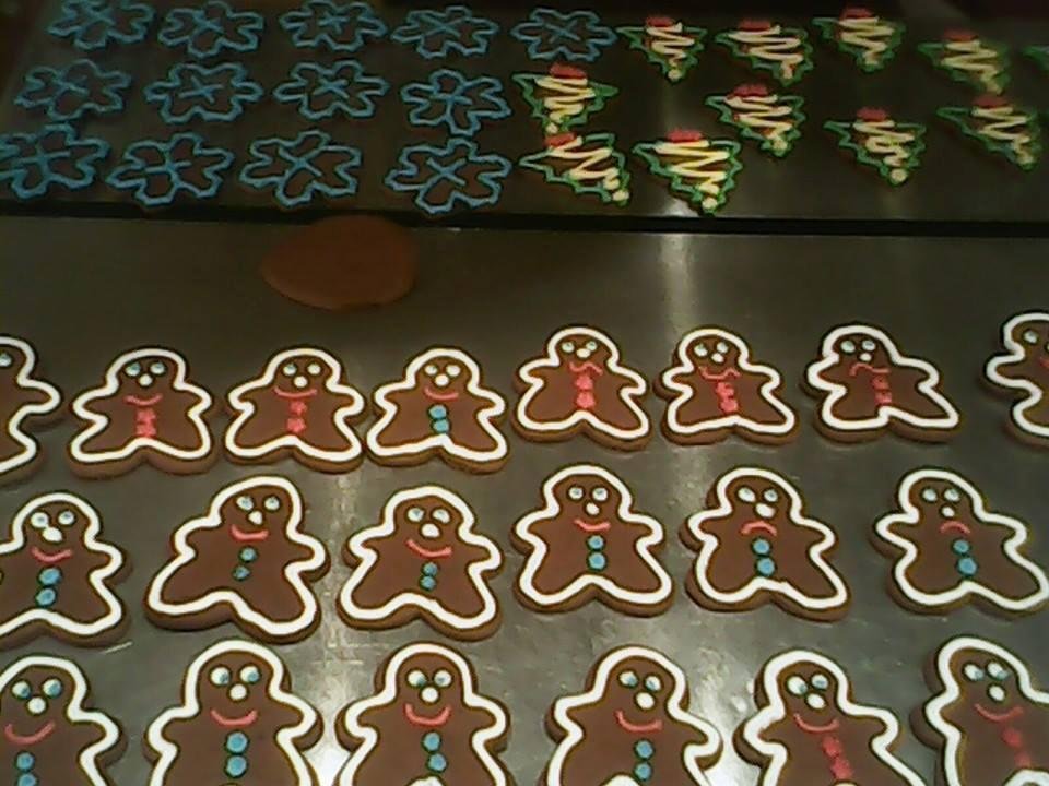 Fred my little elf is busy in the cookie factory