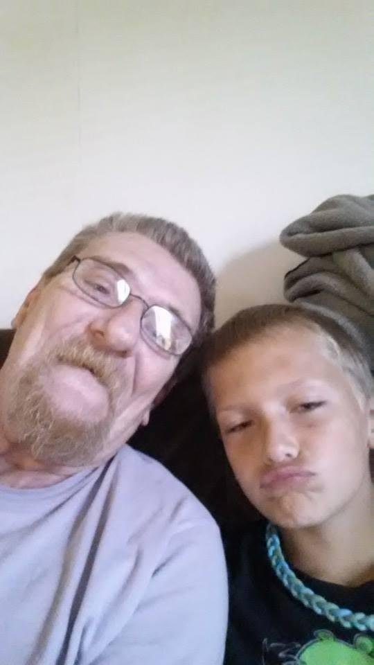 Me & my 1 of my other grandson Brayden who is 10 years old.