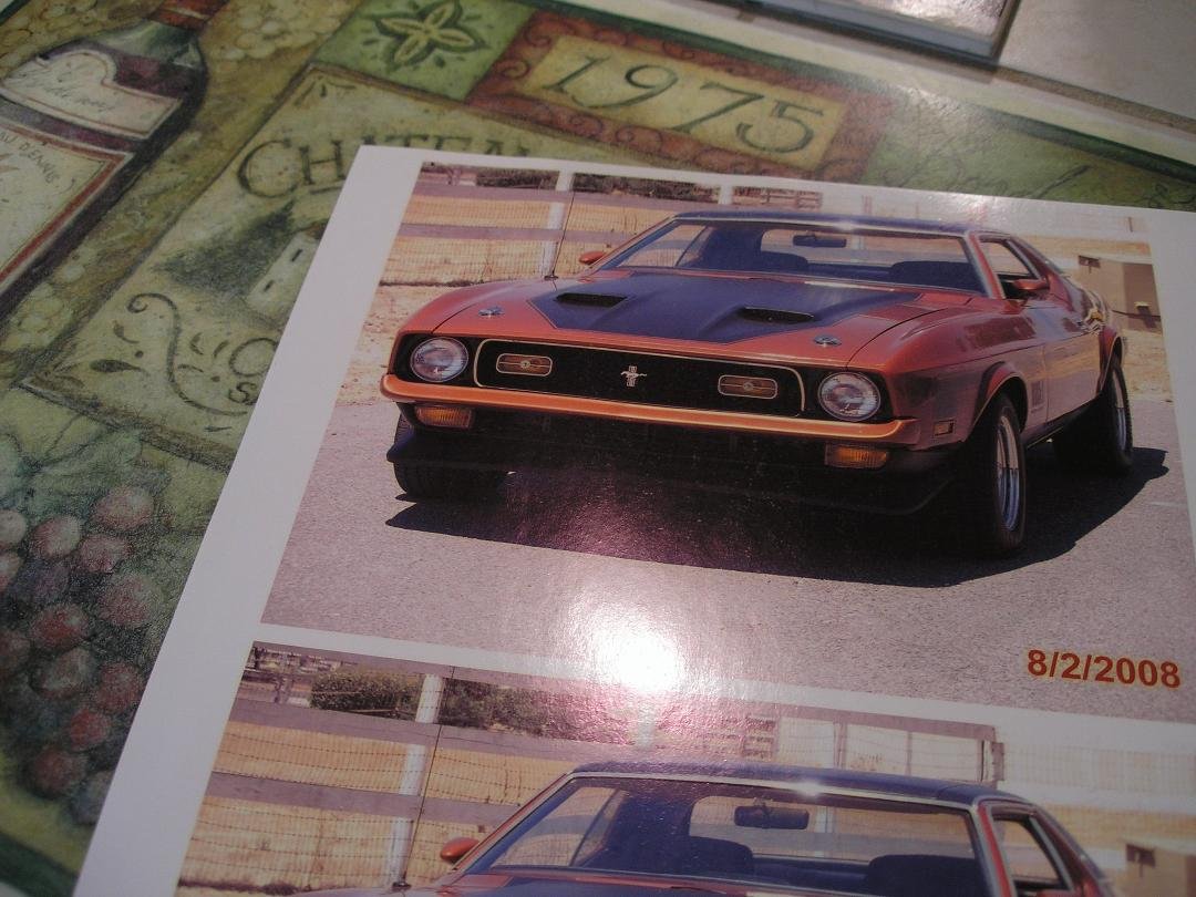 1971 Mustang Grande' I transformed into a MACH 1 in to 2008.  The vehicle also won first place in it's catergory shown in Rancho Cordova's Ponies in the Park