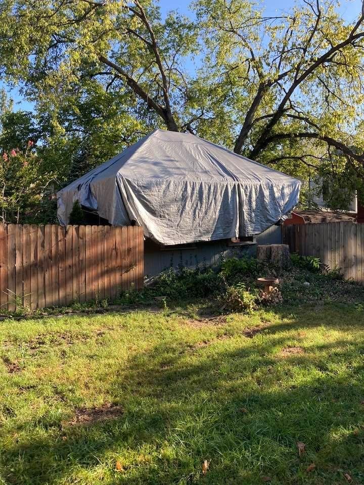 Northside’s knockoff of a Christo- Jeanne Claude.