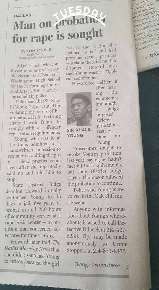 Notice what the FEMALE judge says, although the man admitted raping the 14 year old, the judge said she didn't send him to prison because the girl "wasn't the victim she claimed to be" and had previous sexual partners...and