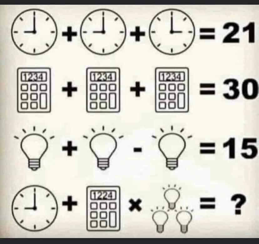 Who's up for a brain teaser? No explanations, please. If you start showing your work/explaining your math, I was advised to delete your comment. Just list your answer. According to the rules relayed to me, the winner will b