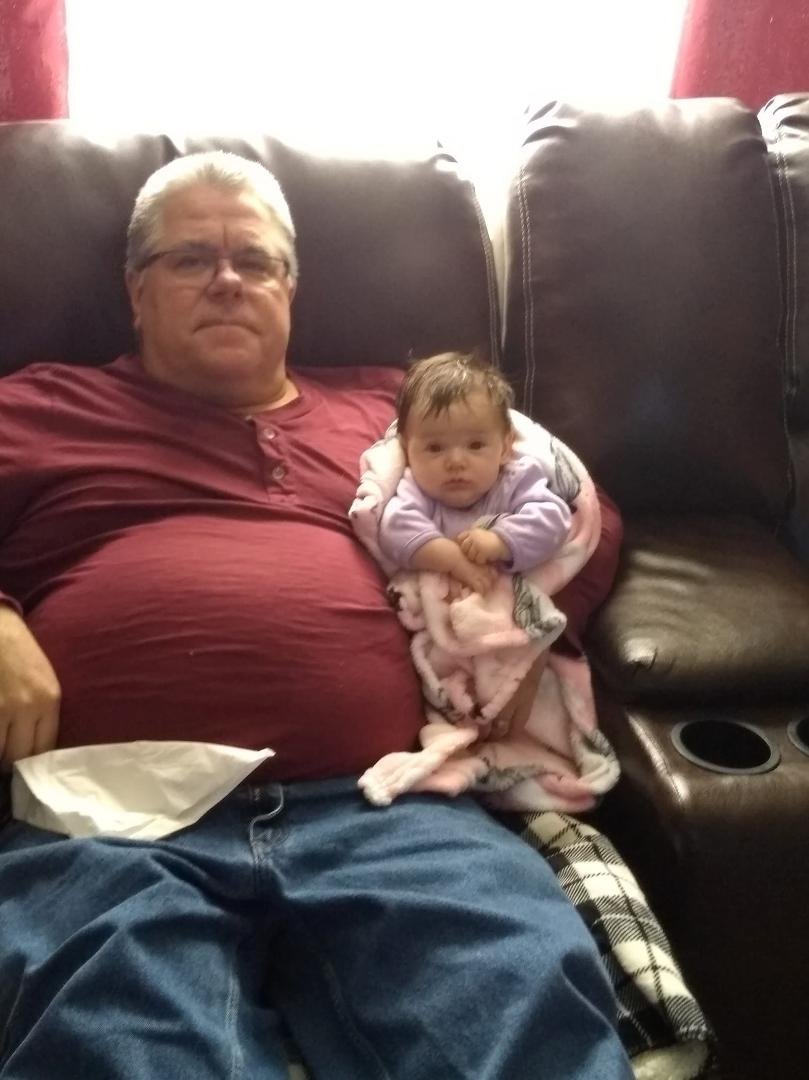 Watching TV with Grandpa....