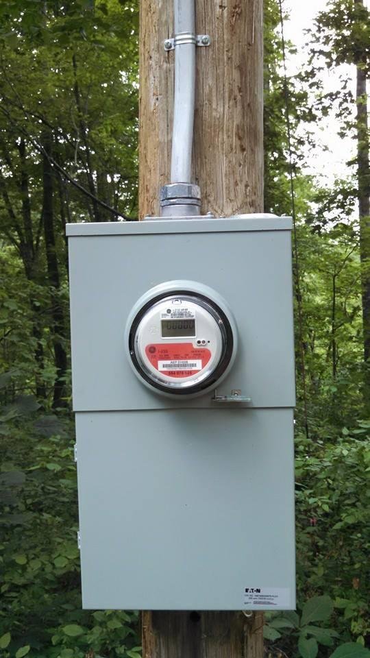 We now have 200 amp juice at meter.......