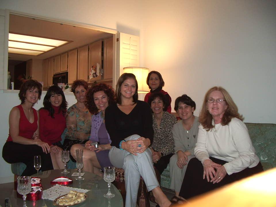 2005. Roxie had a Valentines Tea at her house.