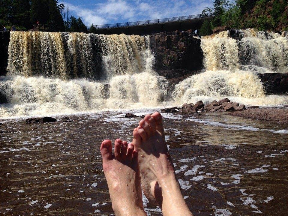 Gooseberry Falls with Brenda.