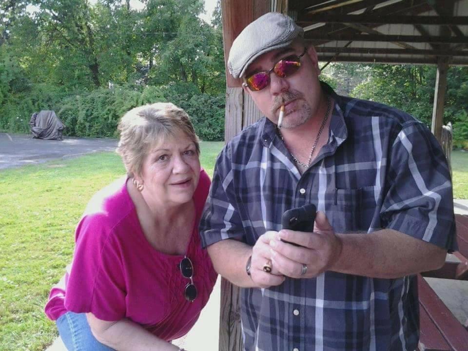 Karen Papaserge with her son, Bruce Atkins (My 1st Husband)