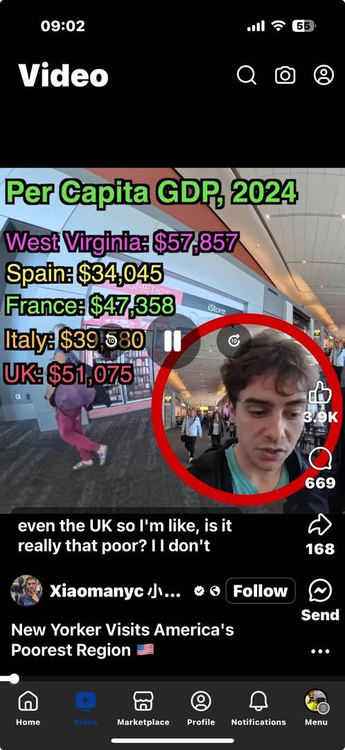 The per capita GDP in Americans poor state, is still higher than many p countries. Guys stop crying about how poor you are. Americans be happy with what you have, and the country you’re in that provides for you.