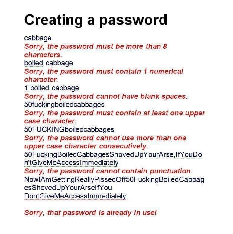 Password hell.....sometimes it feels like this