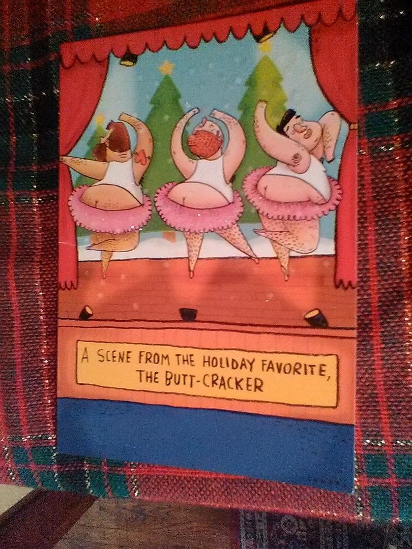 Hey man, I'm not crackin up during the holidays....No way...