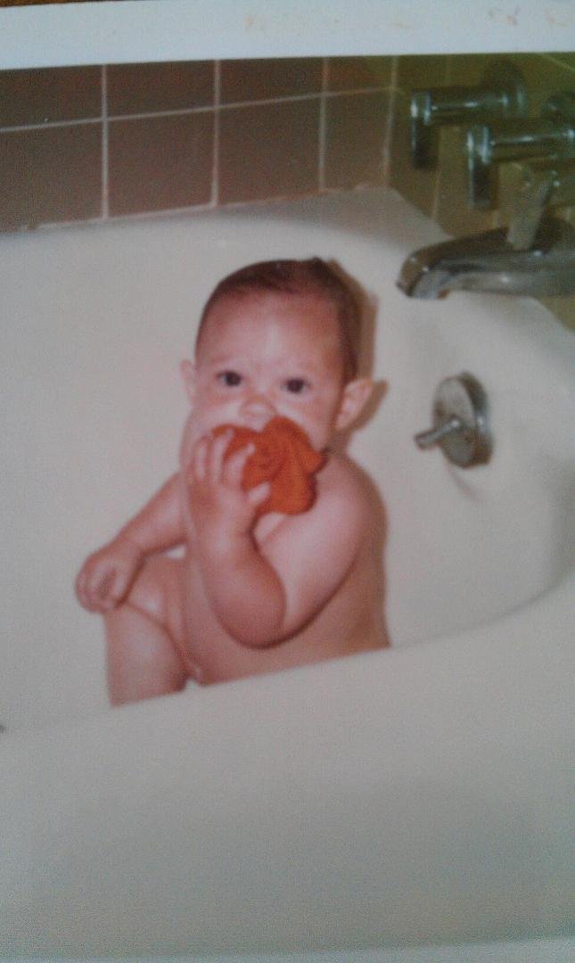 Found this going thru old pics with mom. Anyone guess who this little monkey is !