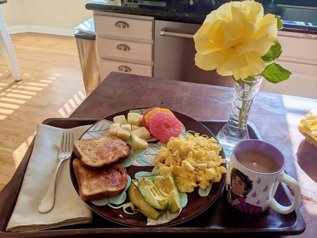 Breakfast in bed for Mama Alva Dancel Valle . #happymothersday