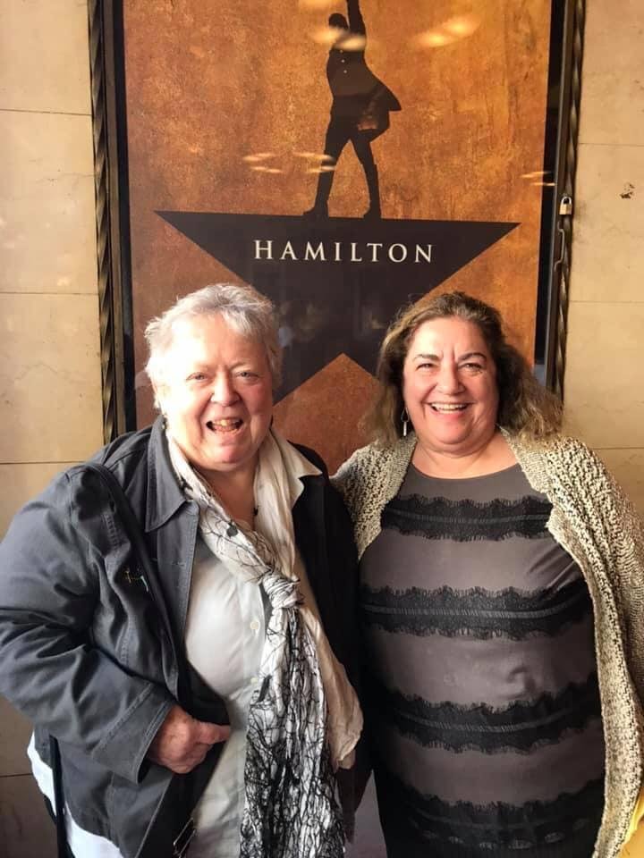 Waiting for Hamilton to start. Amazing birthday treat!