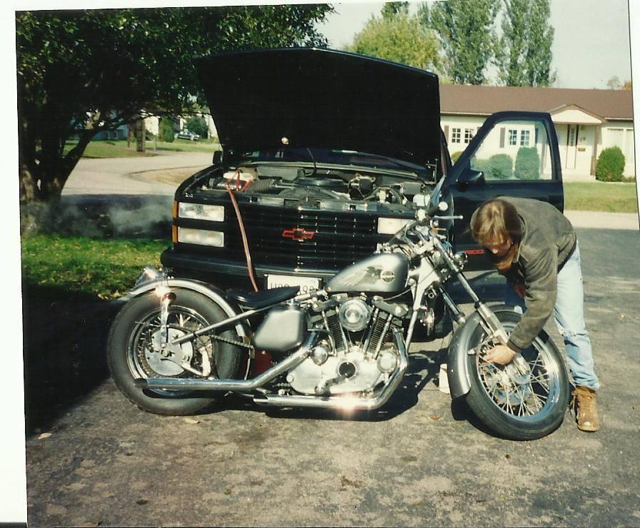 Fred in Petawawa with Bike and truck
guess which he liked best