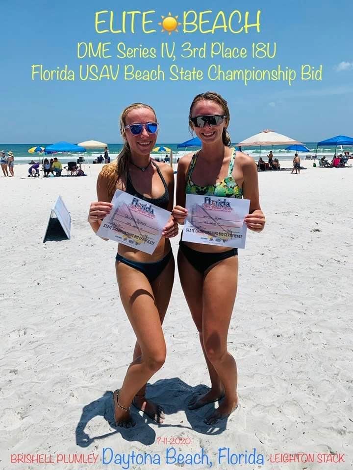 It has been a few years since these two girls have had a chance to play beach volleyball together. They had a blast & hopefully will do it again before Brishell has to move in a month to attend Auburn University.