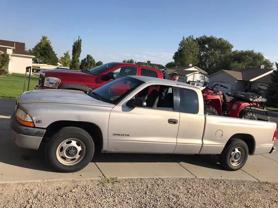 A plan comes together Matts truck and four wheeler ready for our vacation