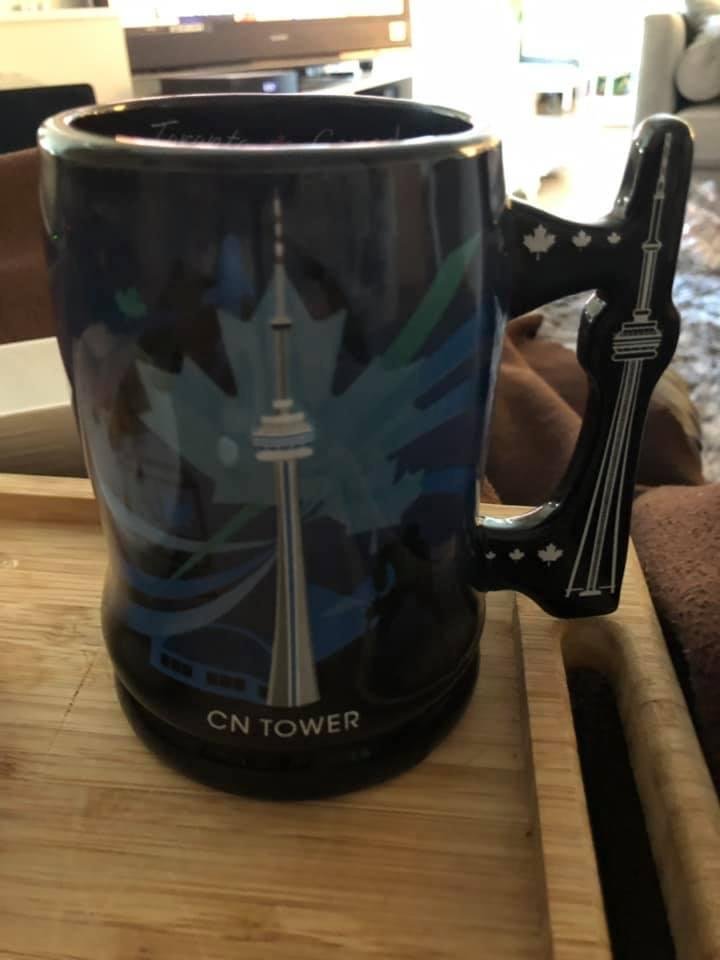 Drinking my morning coffee with a new cup that was a gift from my Bayaw (brother in love) Pablito. I love it! Thanks Bayaw!