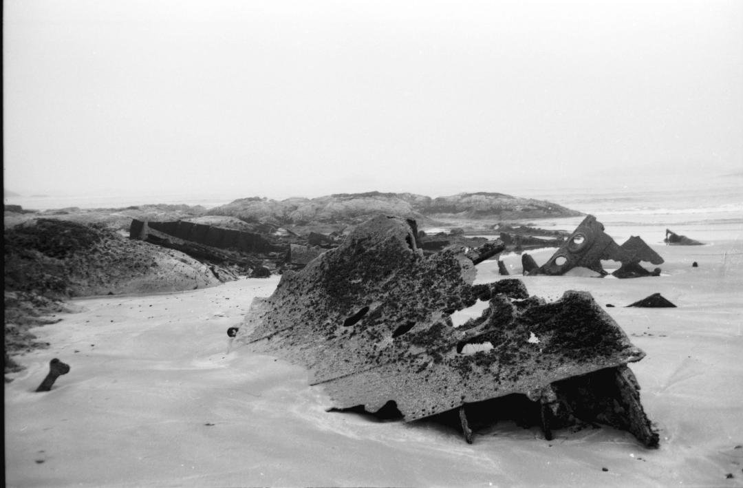 One of several shipwrecks