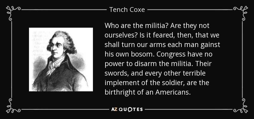 Tench Coxe (May 22, 1755 – July 17, 1824) was an American political economist and a delegate for Pennsylvania to the Continental Congress in 1788–1789.