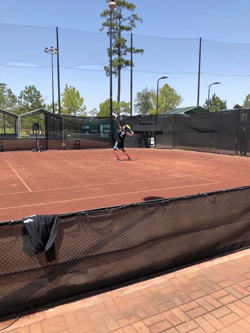 Nick Kyrgios working on his serves.