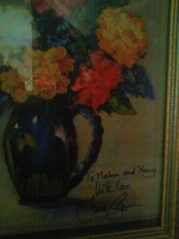 Met Jane Seymour from medicine woman the other day. Bought her painting and we did some fun gossip. When I lived in Tucson I met a lot of stars and I thought I liked John wayne and Paul Newman but fell in love with Jane