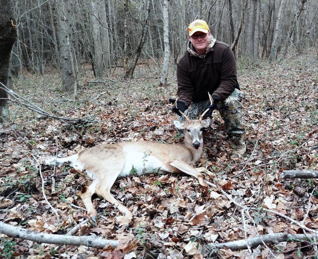 My son's deer shot today in North Carolina