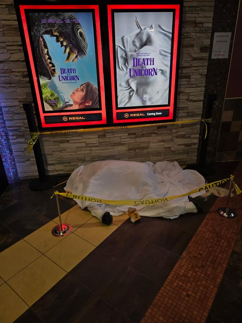 Ok, this is the first of two post with a picture. This first one is a picture of a promotional thing that I found at the movie theater I go to when a movie comes out that I want to see. This one is the one that just came ou