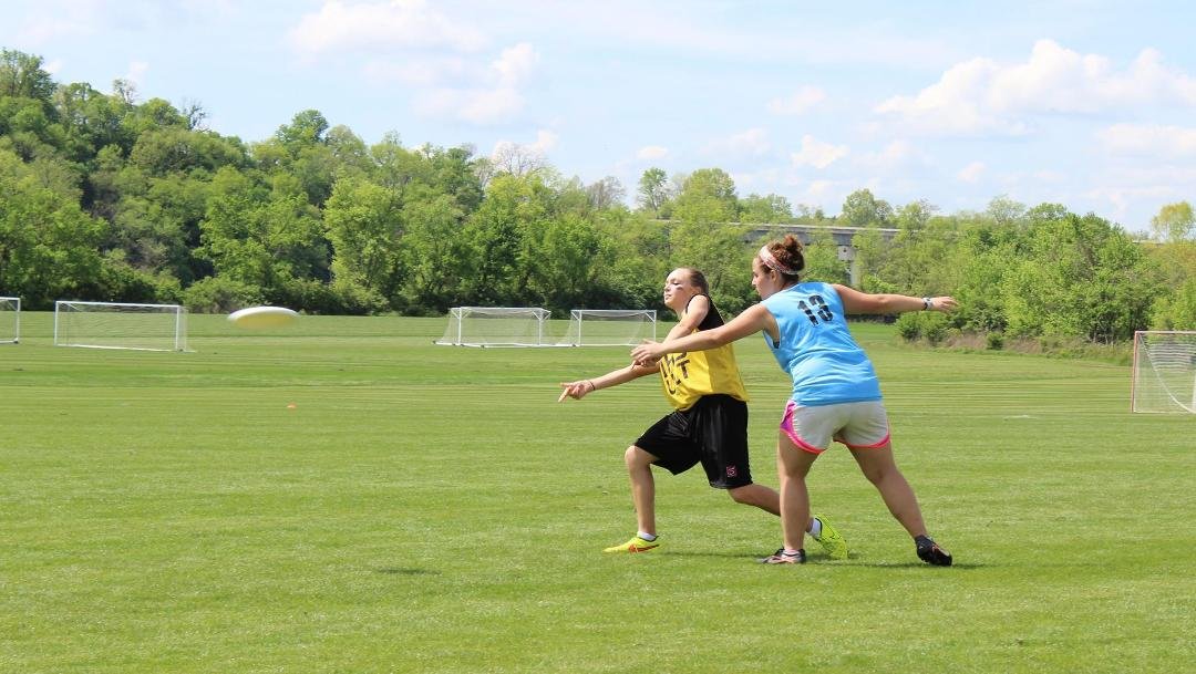 Danielle again moving it down the field.