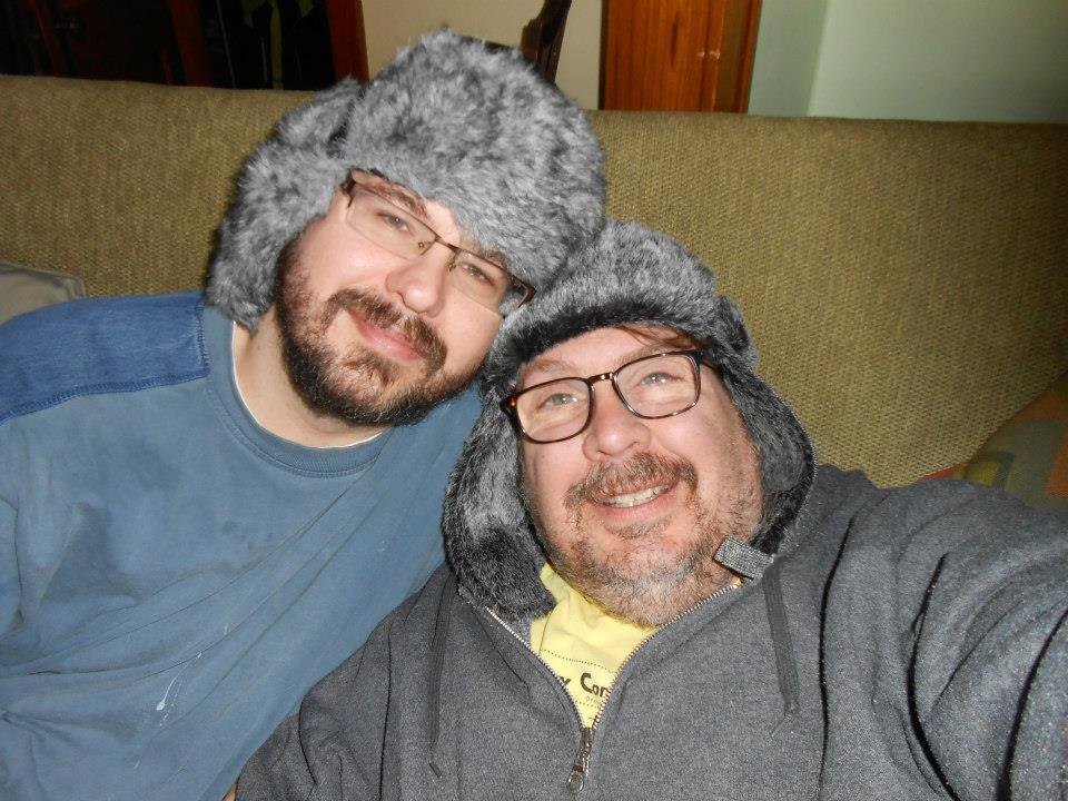 Christmas Morning.....with new hats.....Happy Holidays everyone.