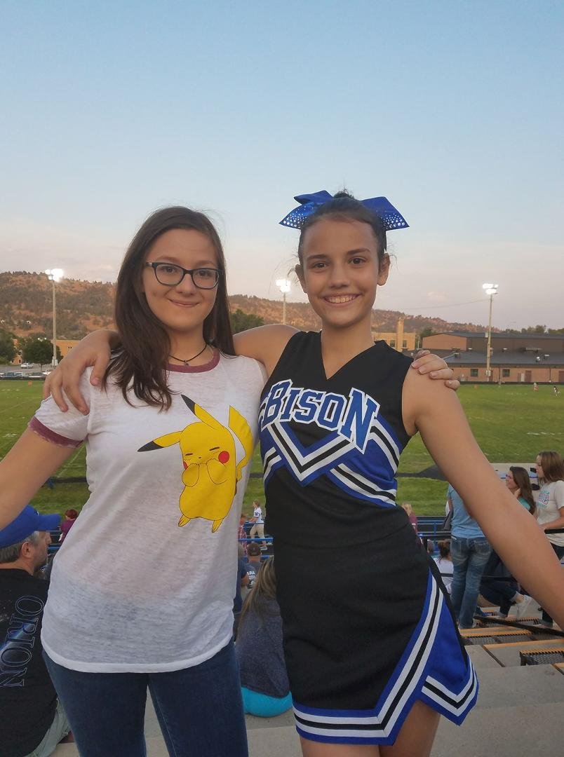 One of my beautiful granddaughters...the one on the right...Serenity.