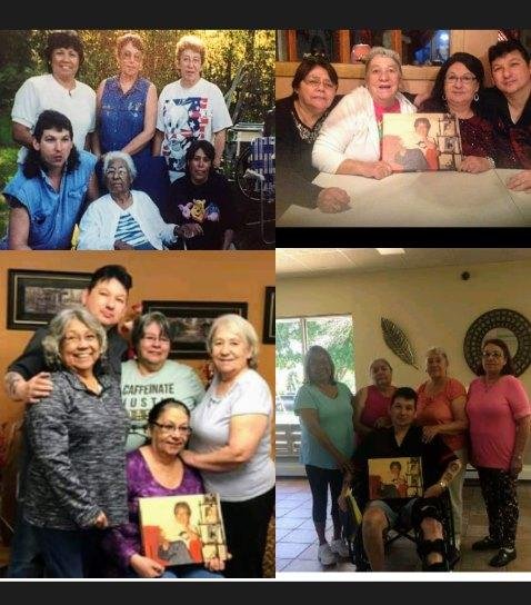 thru the yrs every yr for past maybe 4-5 yrs one sibling gets to have mothers picture in home and the next yr it goes to another we are blessed to have it in our home its in bro. Wally Pearsons home now