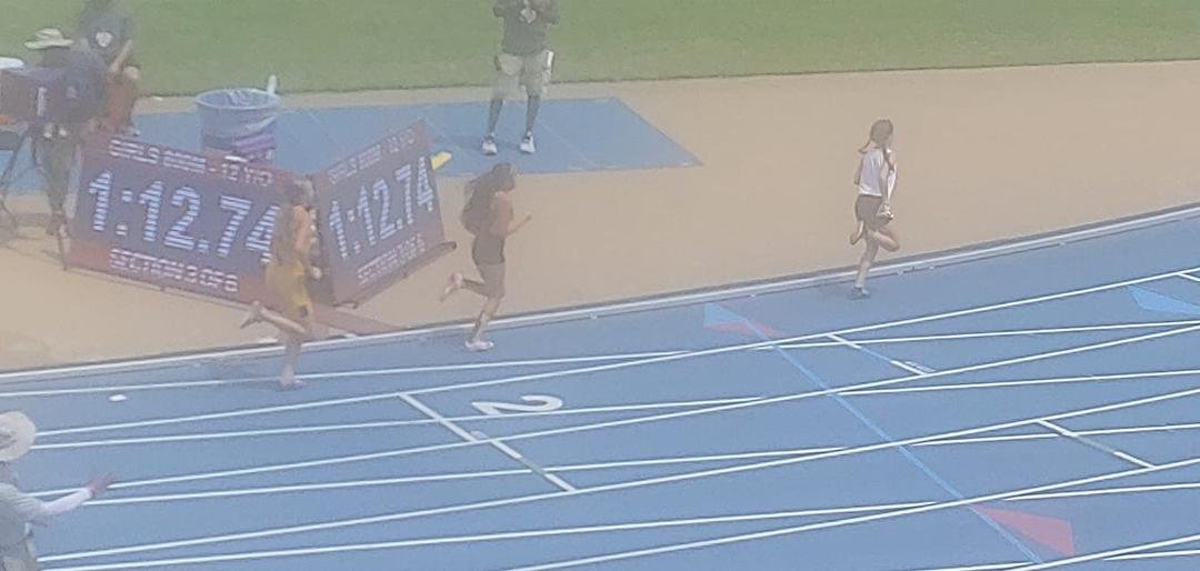She ran the 800m today. Did an excellent job. So proud of Kenna. (Yellow uniform)