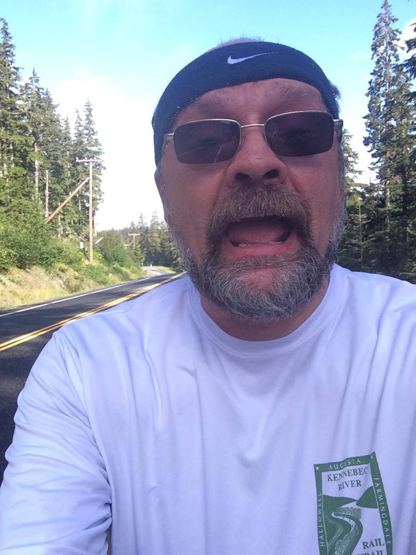 I took a selfie to pass the time. Fish out of water!