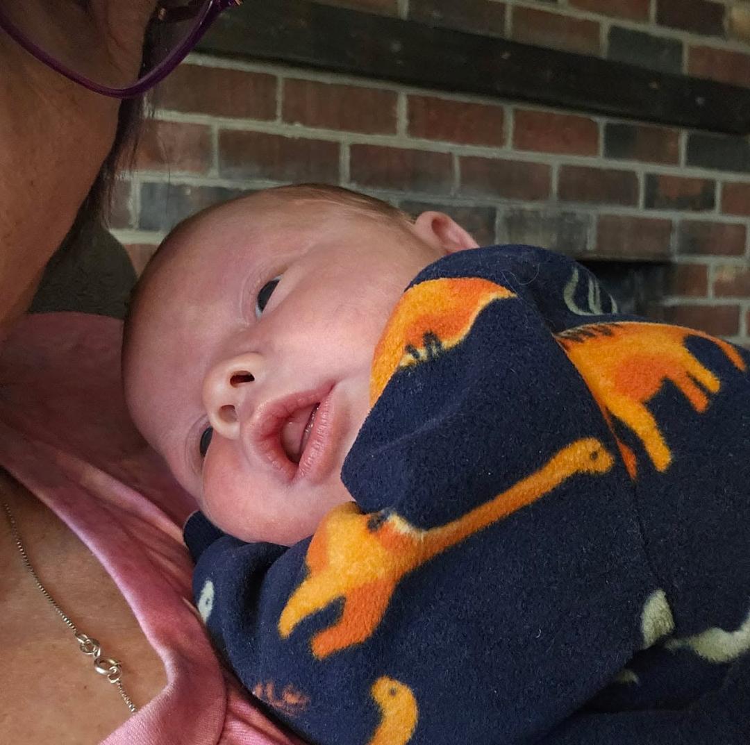 First babysitting job with my first grandson. Bodhi Snow