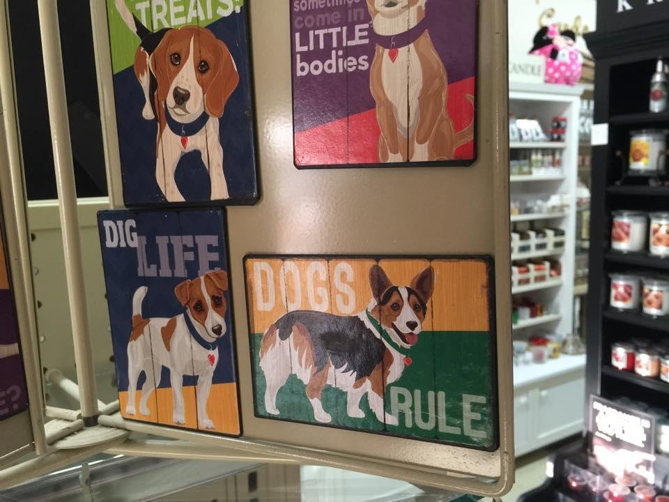 New dog magnets are in at Scott-McCoppin Book Store. When I saw this one I thought of you Becky Lotton-Lanier