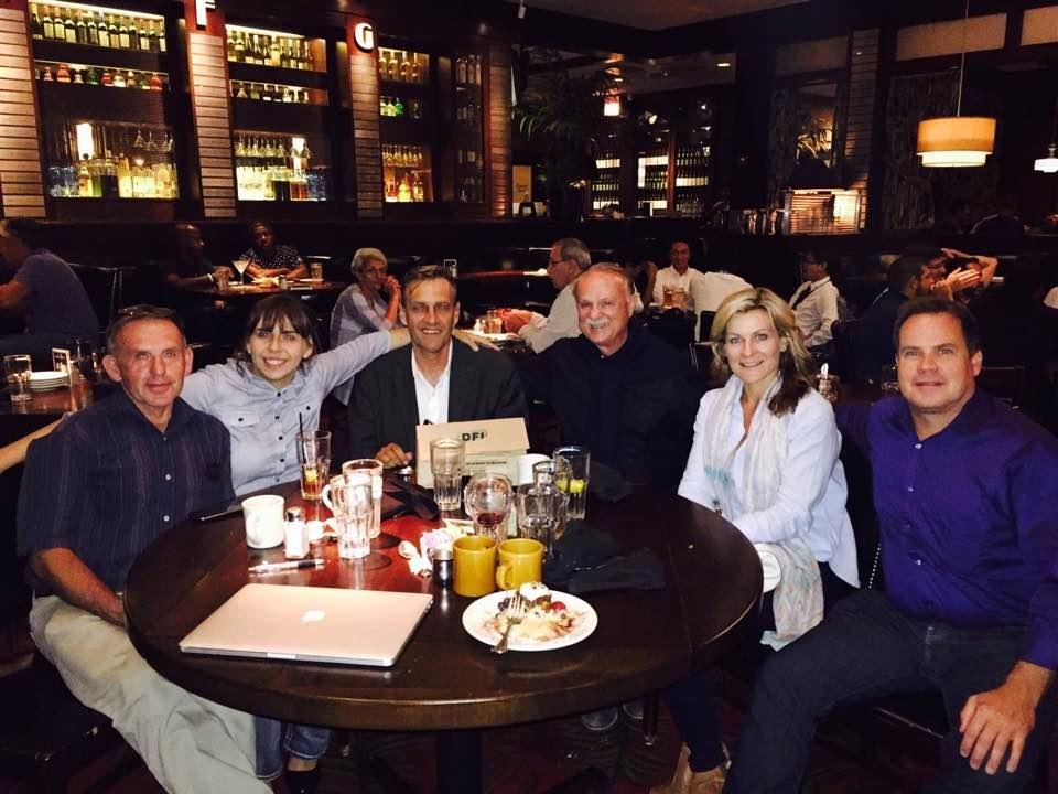 We have a wonderful dinner tonight getting to know Krzysztof Obukowicz, Bart Obukowicz, Victoria Obukowicz with Leslie DiMeo and Phil Roman. We ate at Wildfire in Schaumburg, Illinois.