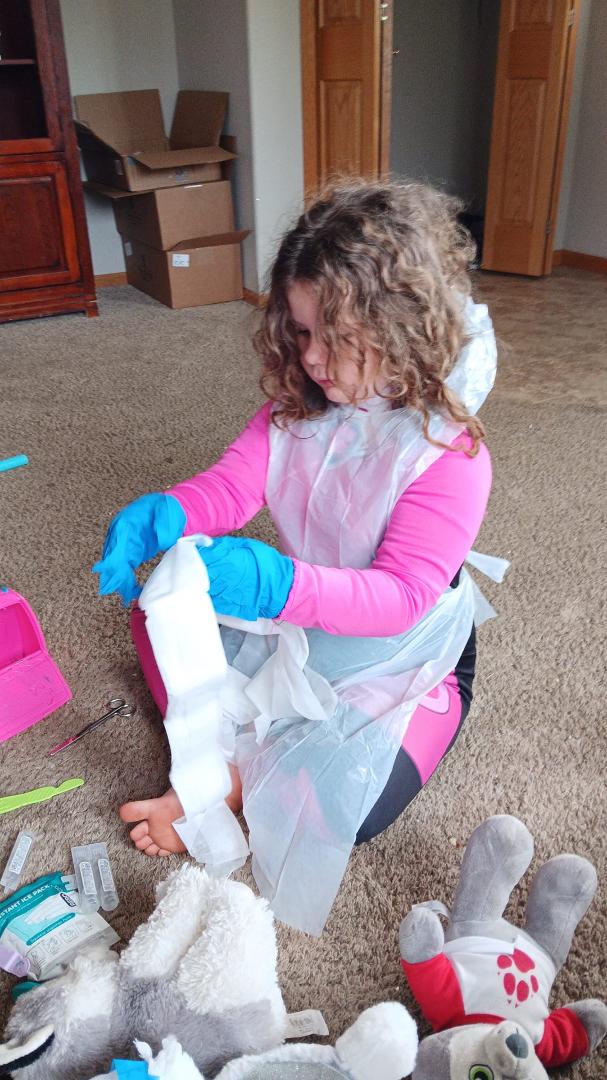My little girl SKY THE DOCTOR! SO CUTE!
