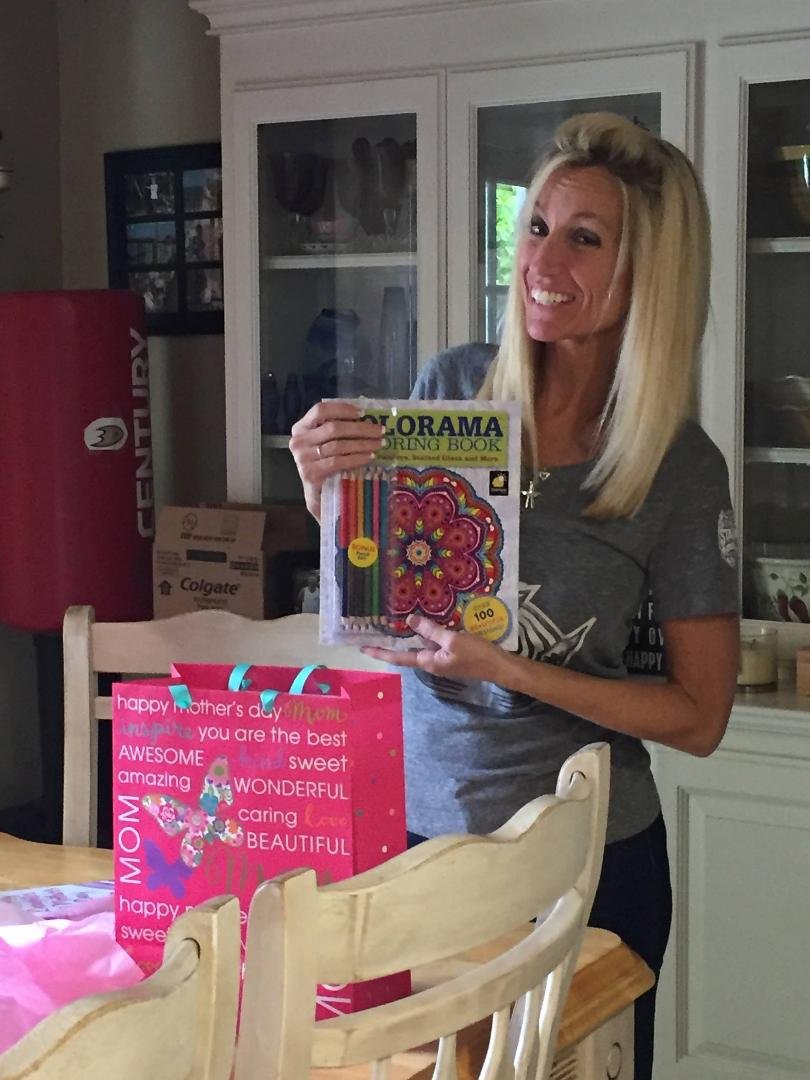 Yeah Tami got a coloring book for Mother's Day  from her mom❤️