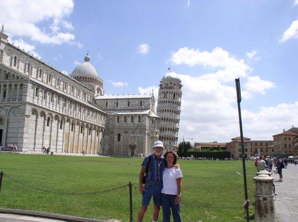 In Pisa on vacation!
