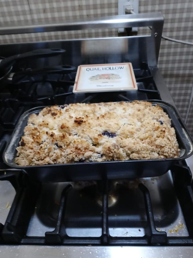 Yummy! Blueberry Stroussel easy to make very tasty