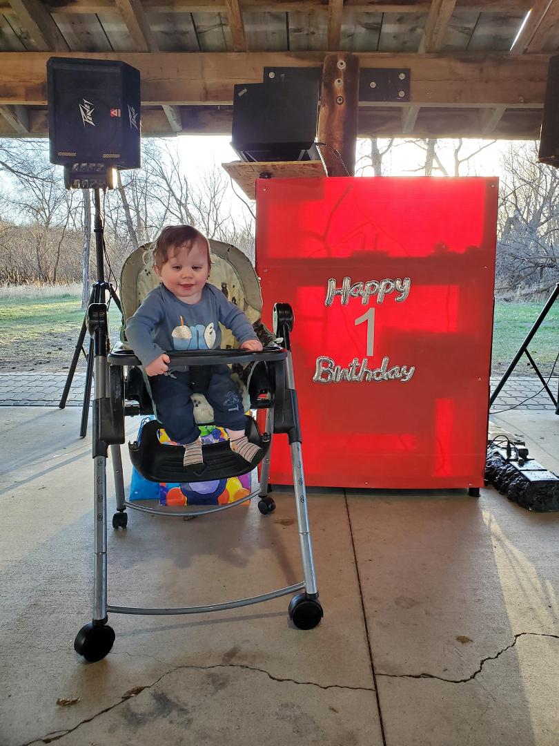 Happy first birthday my Lil guy. Man has a year past by so fast and Many more to come