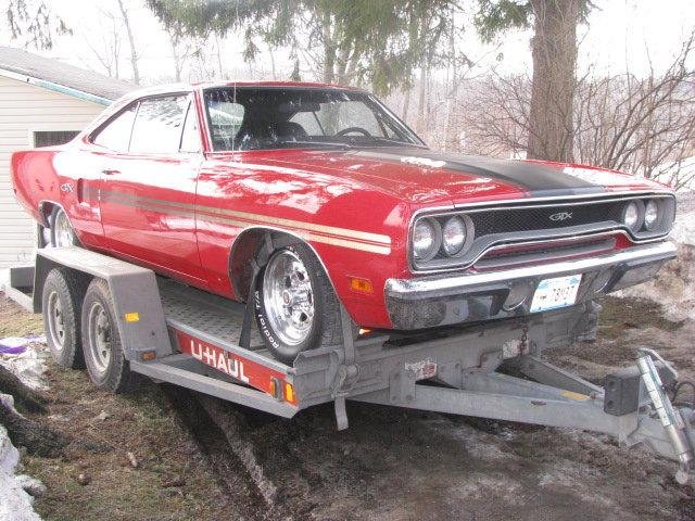 Tony's car loaded and headed to Fl
