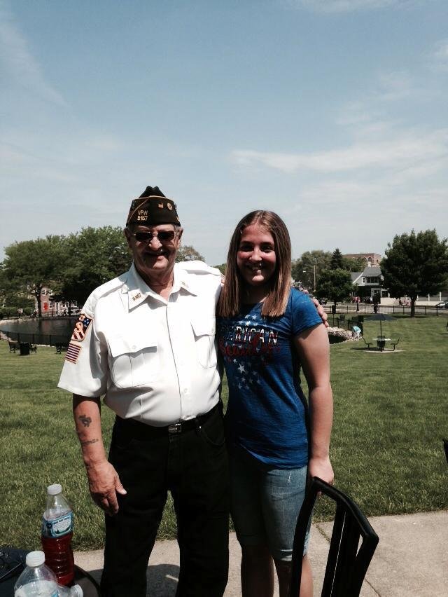 My granddaughter for Memorial day