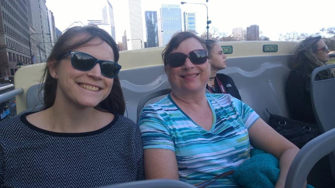 Last Thursday enjoying one of the last warm days of the year with Laura and Sue.