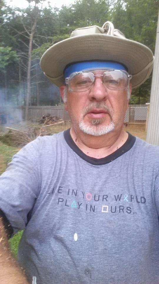 Not much for selfies but it been a busy day cutting trees