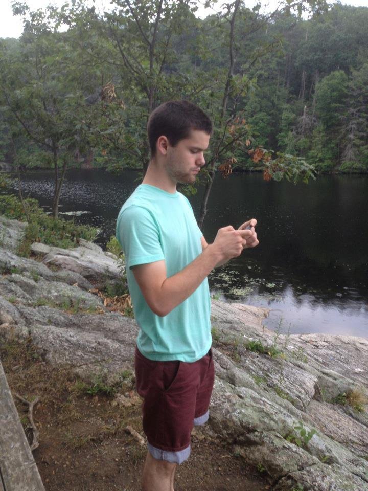 Jon at Pelton pond